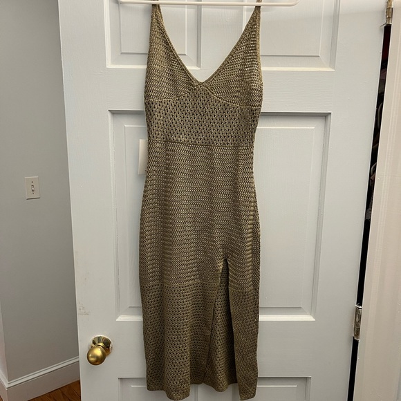 Aritzia Tan Midi Dress - Picture 1 of 3